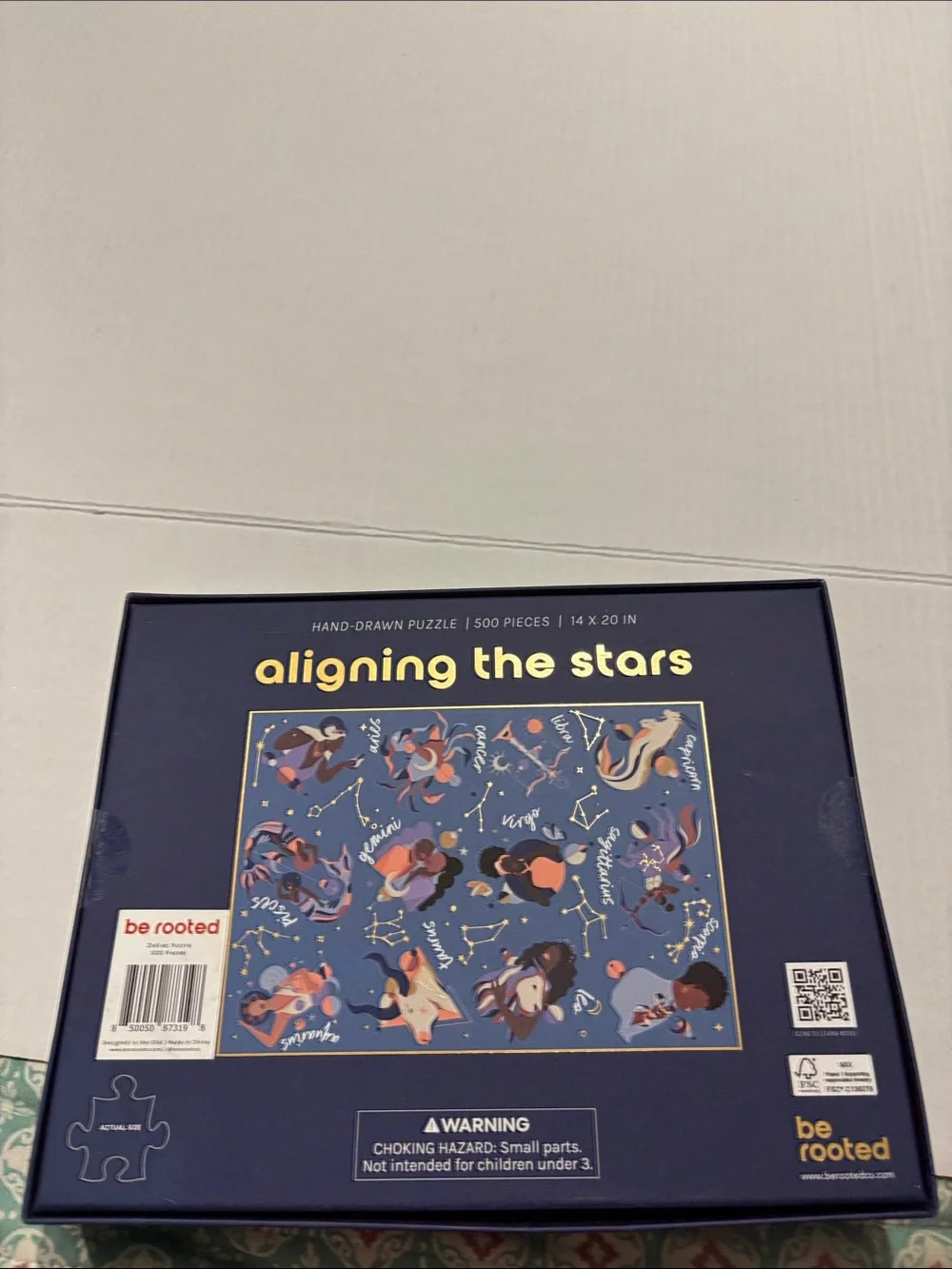 500 Piece Zodiac Constellation Puzzle - Blue